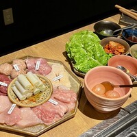 とり料理 鳥者 - とりギョプサルセット
