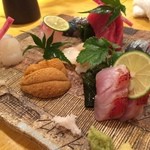 魚斉 - 刺し盛り　１７８０円