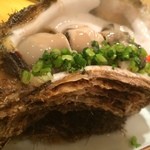 魚斉 - 特大岩かき　８５０円