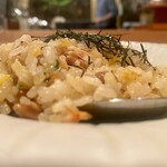 割烹 縮 - 〆の納豆チャーハン♪