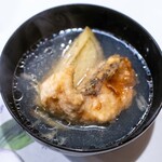 うを徳 - 2025.5 江ノ島産黒ムツと京都産賀茂茄子の揚げ煮椀