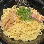 油そば 東京油組総本店 上野組 - ラー油とお酢を掛け回した後（違う日）