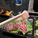 葛城 - ササミの刺身はしっとり感最高