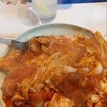 居酒屋 花門 - マイタベ、ハンバーグとキャベツのトマト煮込み