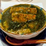 海風亭 - 茶碗蒸し。あおさと筍揚げ入り