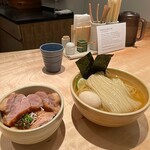 迂直 - 特製つけ麺+大盛り
