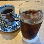 果実屋珈琲 - セットのブレンドコーヒーとアイスコーヒー