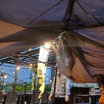 PERFECT BEER GARDEN TOKYO - 風と雨が…。