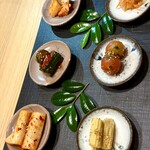 肉亭ふたご iki - キムチ•ナムル6種盛り