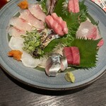 結びや - 予約する際に刺し盛りもお願いしておきました