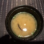瀬里奈 - アサリの入ったお味噌汁です。