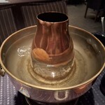 瀬里奈 - しゃぶしゃぶ鍋の中のスープです。