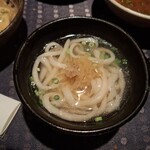 瀬里奈 - しゃぶしゃぶのスープで調理した水沢うどんです。