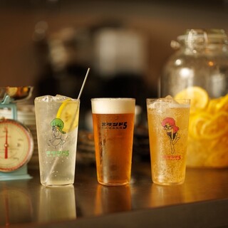 オリジナルの薄張りグラスでお酒をさらに美味しく味わえます♪