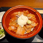北の味紀行と地酒 北海道 - 日替わり定食(まぐろの漬け丼)