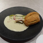 えしぇ蔵 - パンとチーズのスープ
