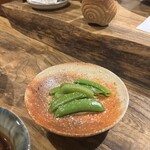食堂あお - スナップえんどう塩茹で