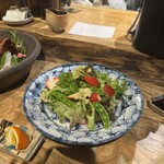 食堂あお - 熊野野菜と苺のサラダ