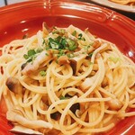 イタリア食堂 PACE - 自家製パンチェッタと茸のバター醤油
