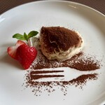 スパゲッティリア くれーぷ - コースのデザート ティラミス