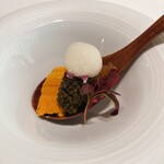 KOBAYASHI - 雲丹とキャビアのアミューズ