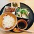 茶洒 金田中 - 料理写真:「万葉牛酒醤油焼」と「大山どり水炊き」