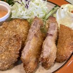 瓢亭  - きってる方がロースですぅ　と、店員さんが教えてくれはります