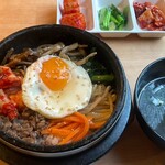 尹の家 - 石焼ビビンバ定食(¥1,200)