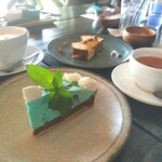 Adomani due - チョコミントタルトとゴルゴンゾーラのガトー