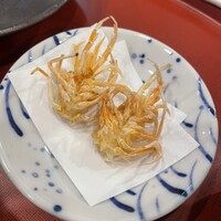 天ぷら わかやま - ランチで利用　昼から飲みながら上天麩羅定食4520円を　スタートは才巻き海老のくも足　