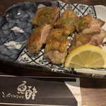 魚酔 - 伊勢赤鶏の柚子胡椒焼き