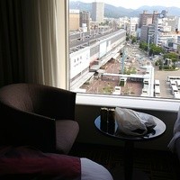 ホテルグランヴィア岡山 - 部屋から岡山駅が見えます