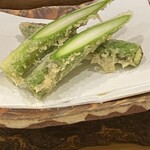 天ぷらふく西 禅と匠 - アスパラ