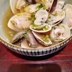 手打ちそばふじ - ハマグリの酒蒸し