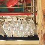 マーケットレストランAGIO 浦和店 - 店内がとても綺麗で、びっくりするほど中は広かった、天井に吊るされたグラスもピカピカ❣️