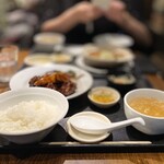 天地あまっち - 酢豚セット　ご飯スープ付