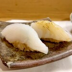 穴子料理と地酒 浅草 川井 - 泥障烏賊の握り