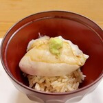 穴子料理と地酒 浅草 川井 - 石川県産河豚白子のリゾット