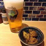 青ヶ島屋 - いつものカウンター奥の席