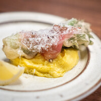 jibunchi - タラの芽のオムレツ