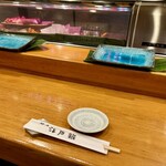 練馬 江戸銀 - 宴の前、昔懐かしい寿司カウンター