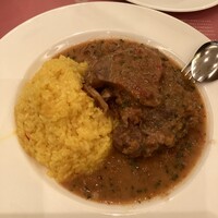 サバティーニ・ディ・フィレンツェ 大丸東京店 - オッソブーコ(仔牛すね肉の煮込み　ミラノ風　サフランリゾット添え)