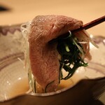 赤坂焼肉 八面六秘 - 本日のこだわり焼き - リブカブリの出汁しゃぶ