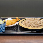 鼓 - 料理写真:2025.6 海老天せいろそば（1,300円）