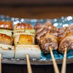 比内地鶏本格焼酎 海舟 - 2025.5 比内地鶏もも（ねぎま）と比内地鶏せせり