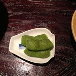 天ぷら 元吉 - 山形の茶豆 Ｈ26.8