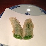 天ぷら 元吉 - 京都のししとう Ｈ26.8