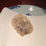 天ぷら 元吉 - 新潟の巾着ナス Ｈ26.8