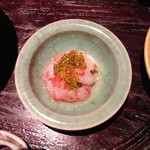 天ぷら 元吉 - 芝海老のお造り Ｈ26.8