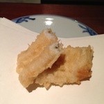 天ぷら 元吉 - 穴子 Ｈ26.8